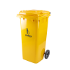 Contenedor plastico 120 lts con ruedas AMARILLO NOBRE