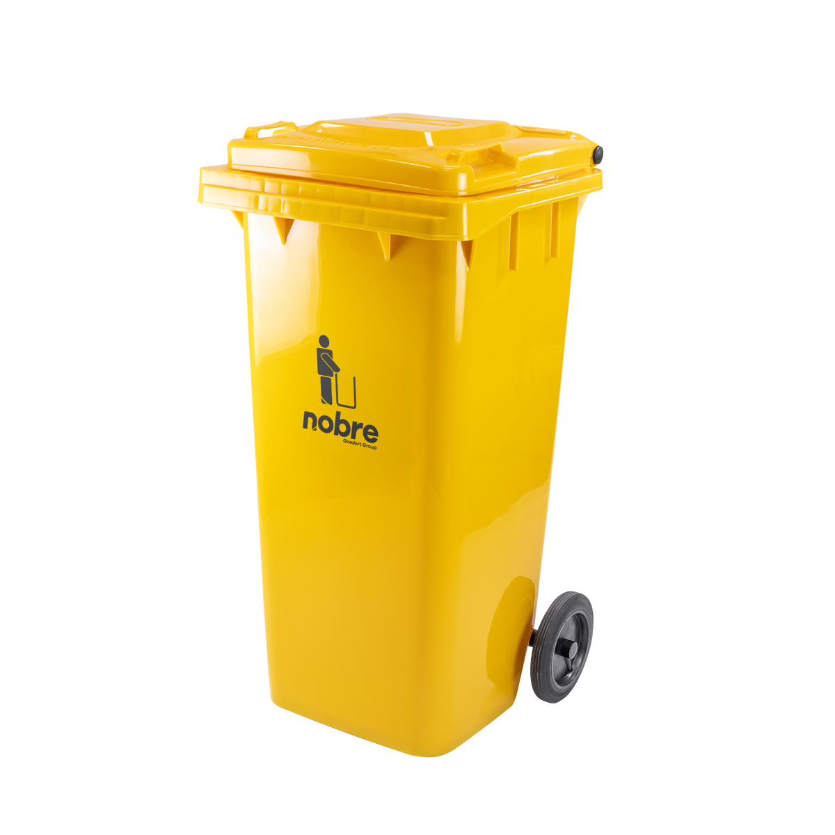 Contenedor plastico 120 lts con ruedas AMARILLO NOBRE