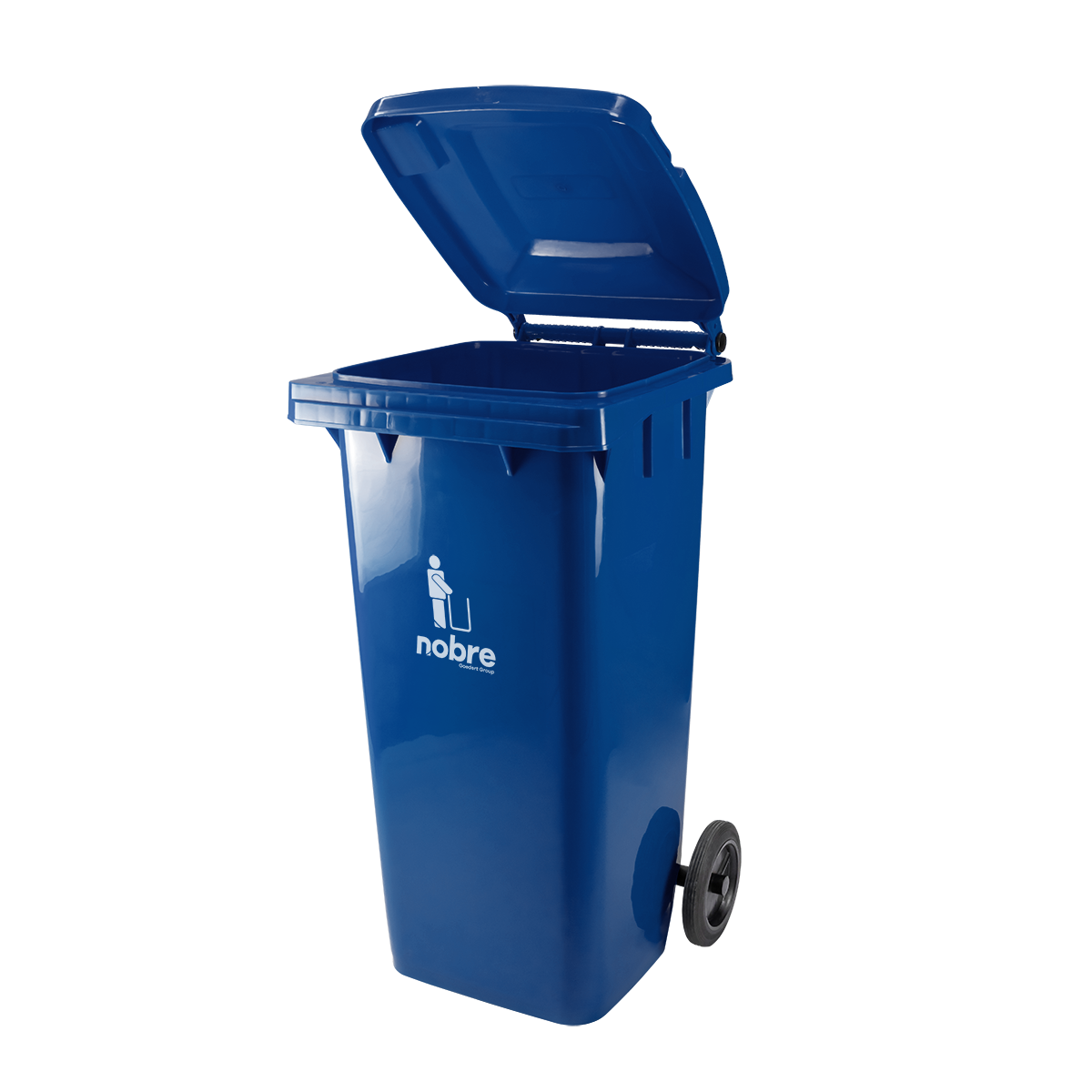 Contenedor plastico 120 lts con ruedas AZUL - NOBRE - Imagen 2