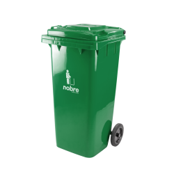 Contenedor plastico 120 lts con ruedas VERDE NOBRE