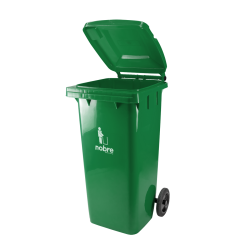 Alternative view of Contenedor plastico 120 lts con ruedas VERDE NOBRE