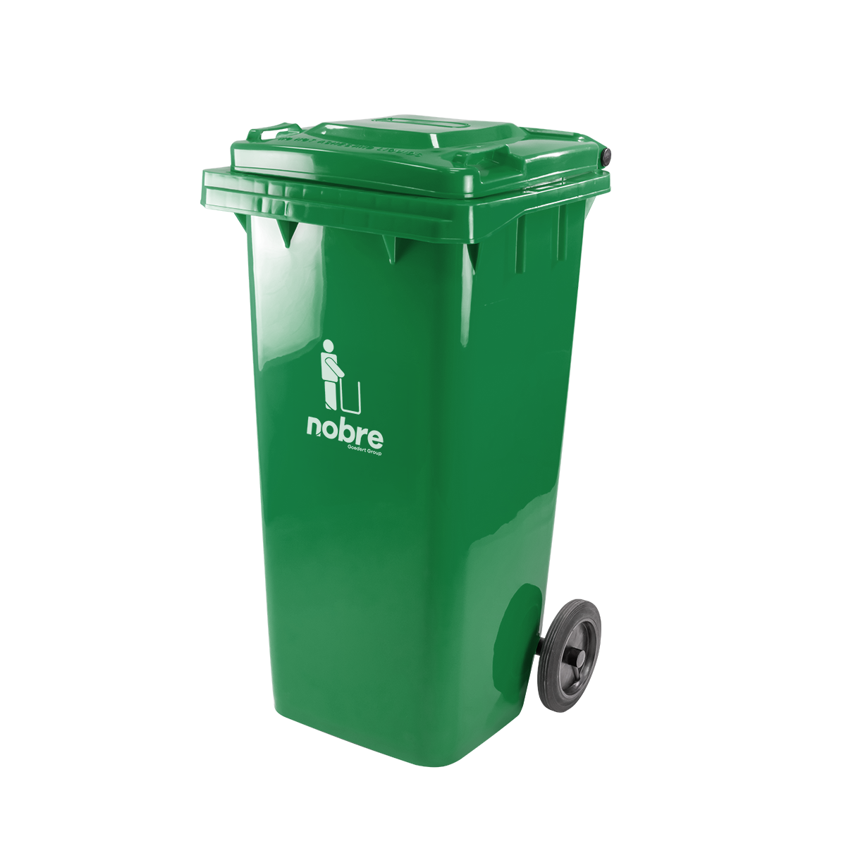 Contenedor plastico 120 lts con ruedas VERDE NOBRE