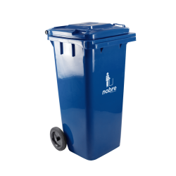 Contenedor plastico 120 lts con ruedas AZUL - NOBRE